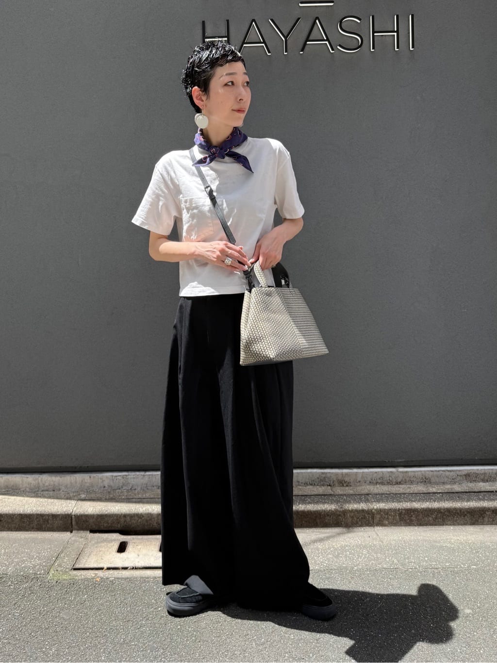 Kさんの「HIROKO HAYASHI｜OTTICA（オッティカ）2wayショルダーバッグ」を使ったコーディネート