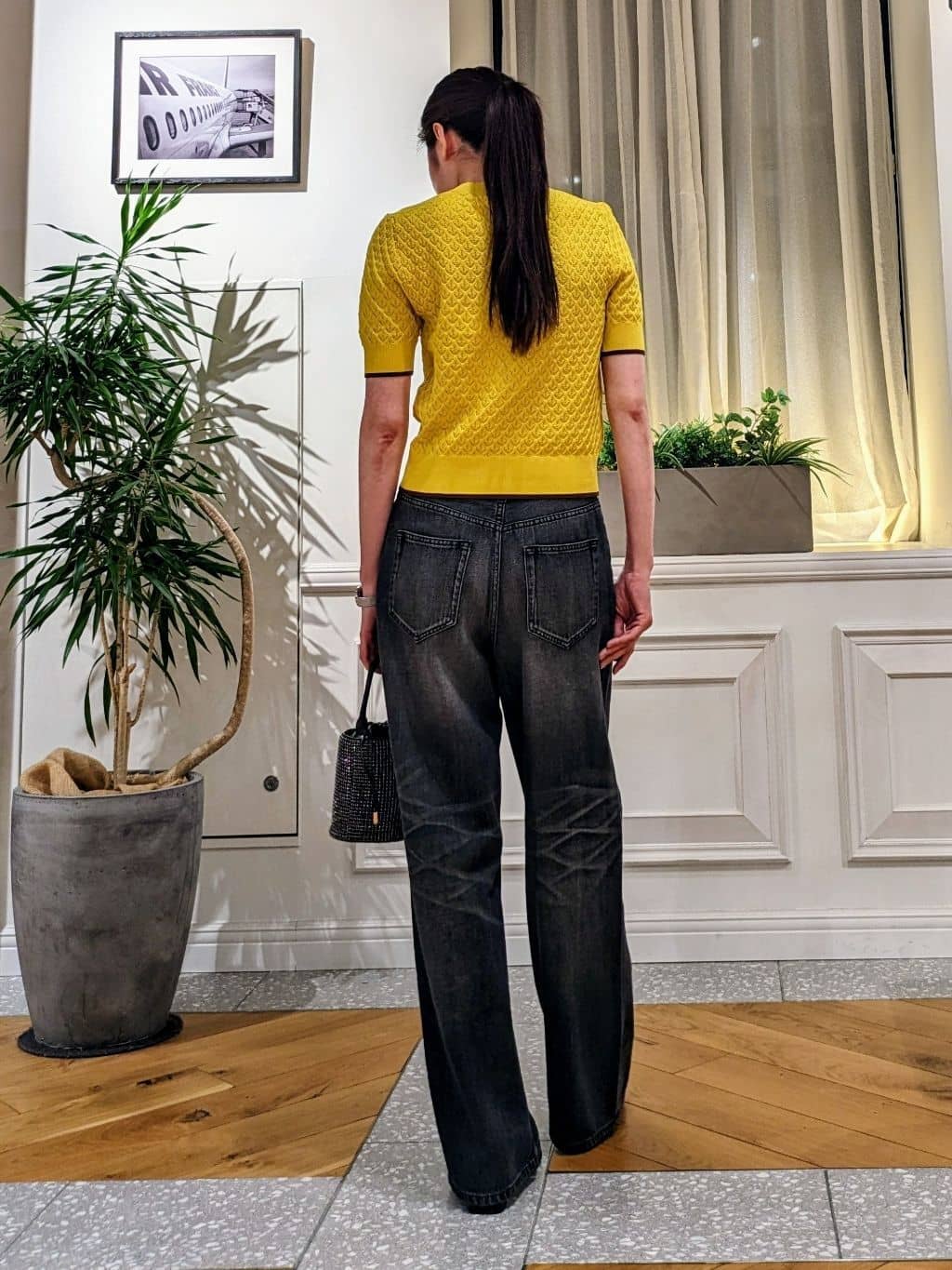 CHISAさんの「DRESSTERIOR｜ヴィンテージ加工ワイドデニムパンツ」を使ったコーディネート