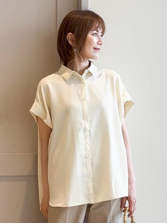 yamakoさんの「grove｜キレイも動きやすさも　美脚見えハイパーストレッチパンツ」を使ったコーディネート