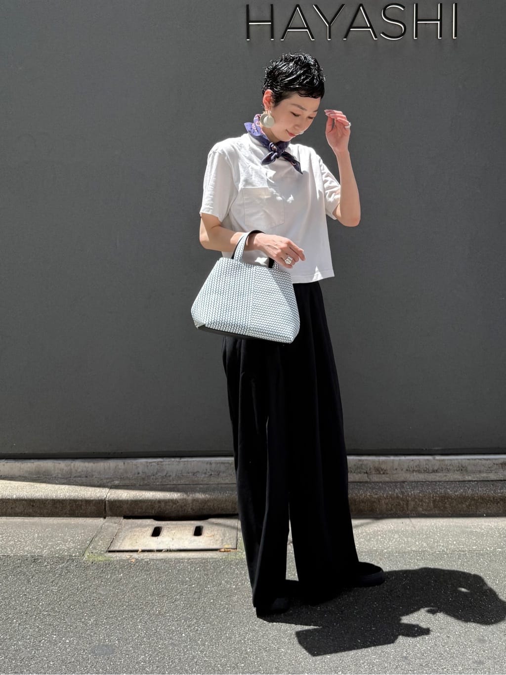 Kさんの「HIROKO HAYASHI｜OTTICA（オッティカ）2wayショルダーバッグ」を使ったコーディネート