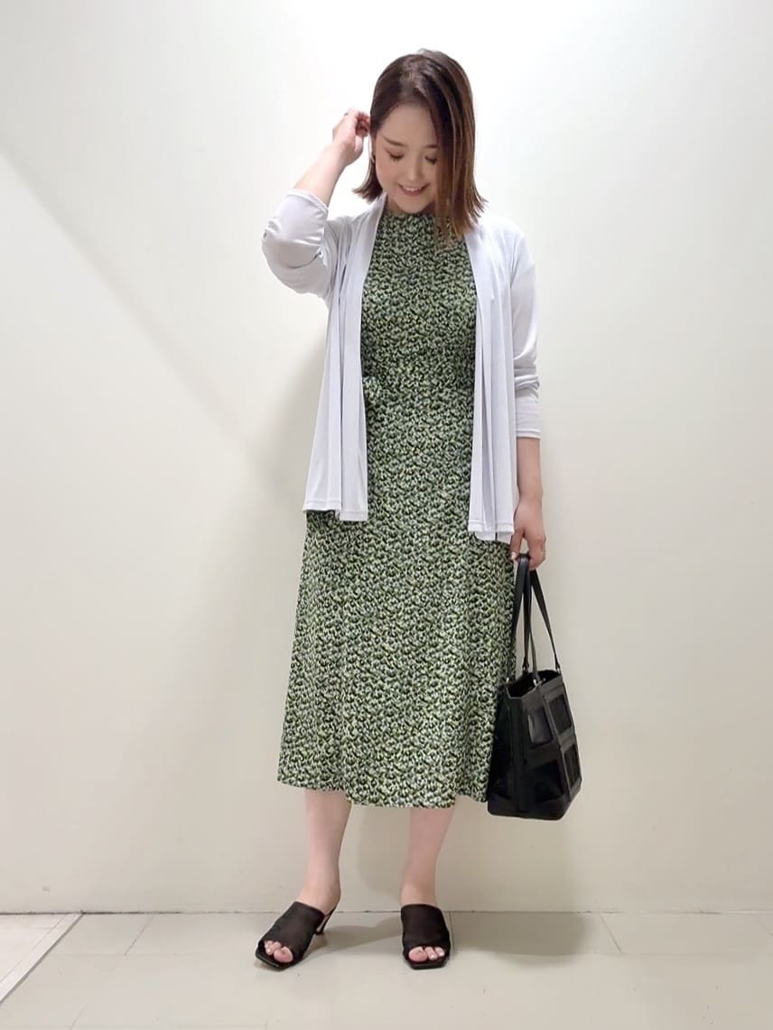 YUIさんの「UNTITLED｜◆【接触冷感/UV機能/遮熱】ジャージカーディガン」を使ったコーディネート