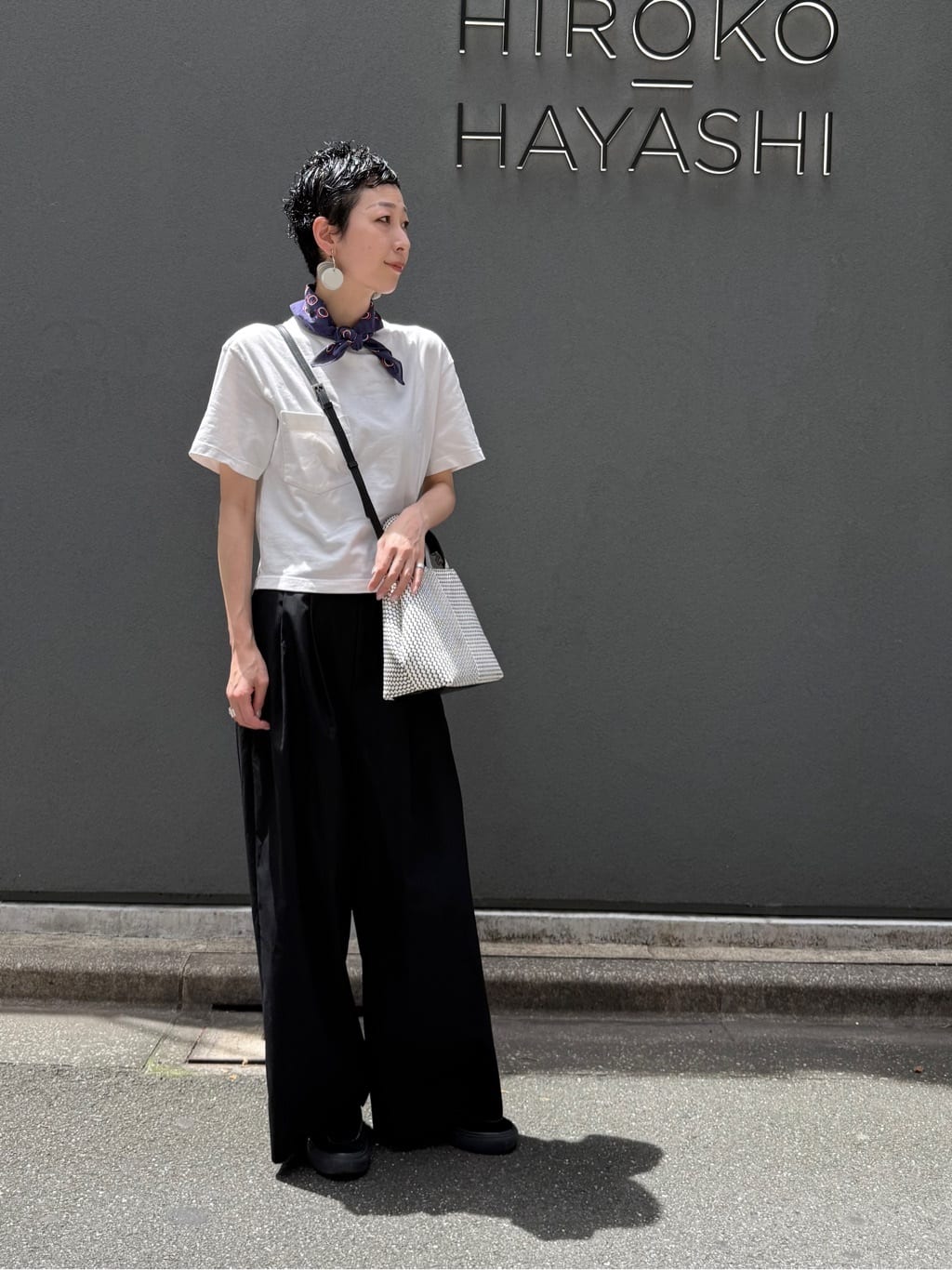Kさんの「HIROKO HAYASHI｜OTTICA（オッティカ）2wayショルダーバッグ」を使ったコーディネート