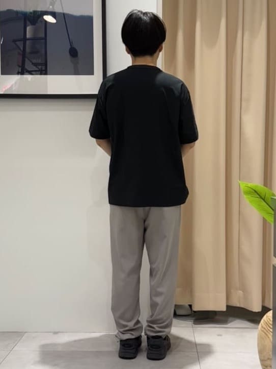 はさんの「THE SHOP TK｜パーフェクテックリンクス半袖Tシャツ 【接触冷感／吸水速乾／UVカット／洗濯機OK】」を使ったコーディネート