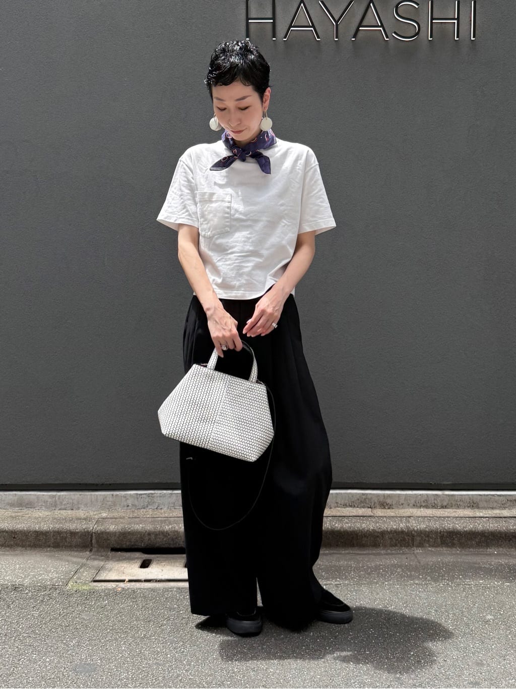 Kさんの「HIROKO HAYASHI｜OTTICA（オッティカ）2wayショルダーバッグ」を使ったコーディネート
