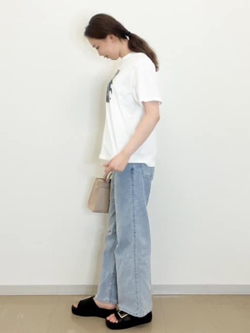 miyuuさんの「OPAQUE.CLIP｜◆フォトプリントTシャツ【洗濯機洗い可】」を使ったコーディネート