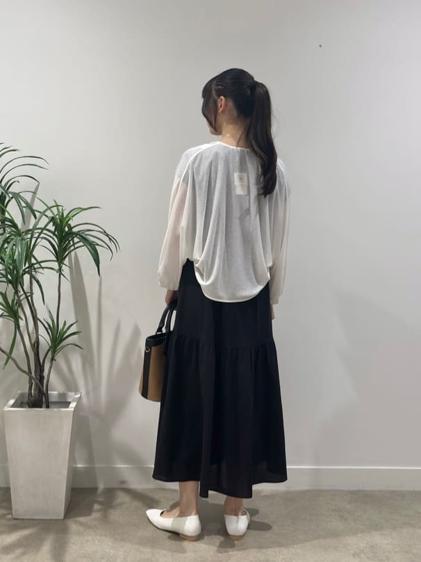ibukiさんの「INDIVI｜【1枚でコーデ完成！】タックワンピース」を使ったコーディネート