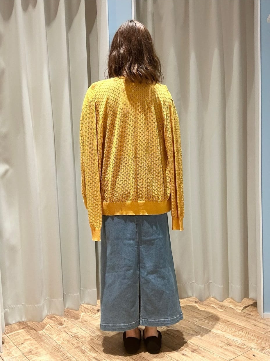 Hikaさんの「SHOO･LA･RUE｜【S-LL】大人のラメ感 テレコ半袖トップス」を使ったコーディネート