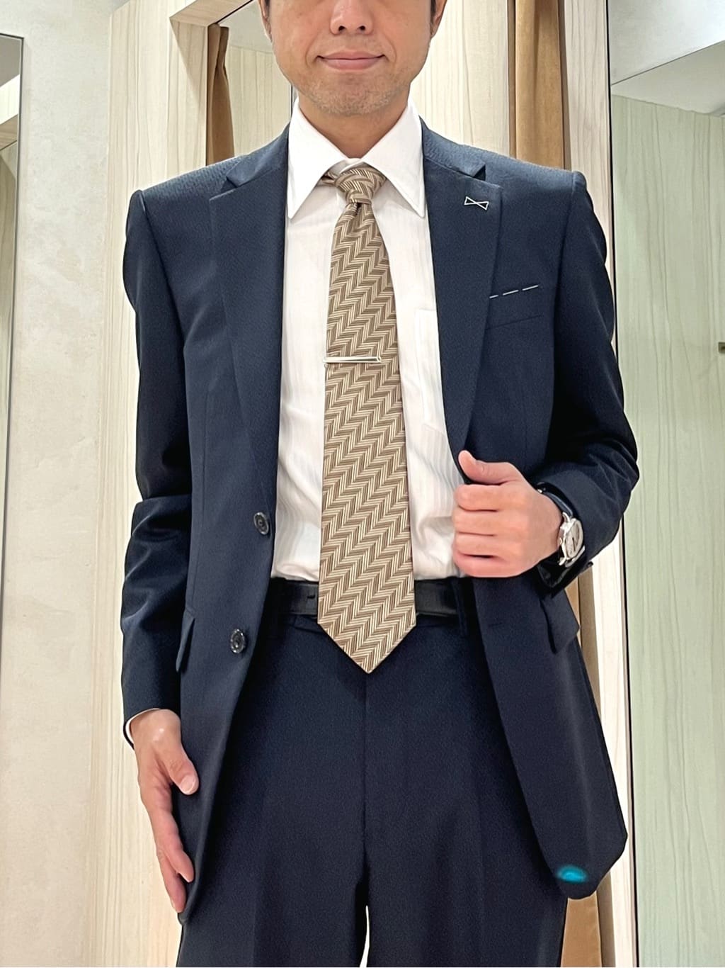 URAさんの「TAKEO KIKUCHI｜【Made in JAPAN】矢絣（やがすり）スーツ／スリーピース対応」を使ったコーディネート