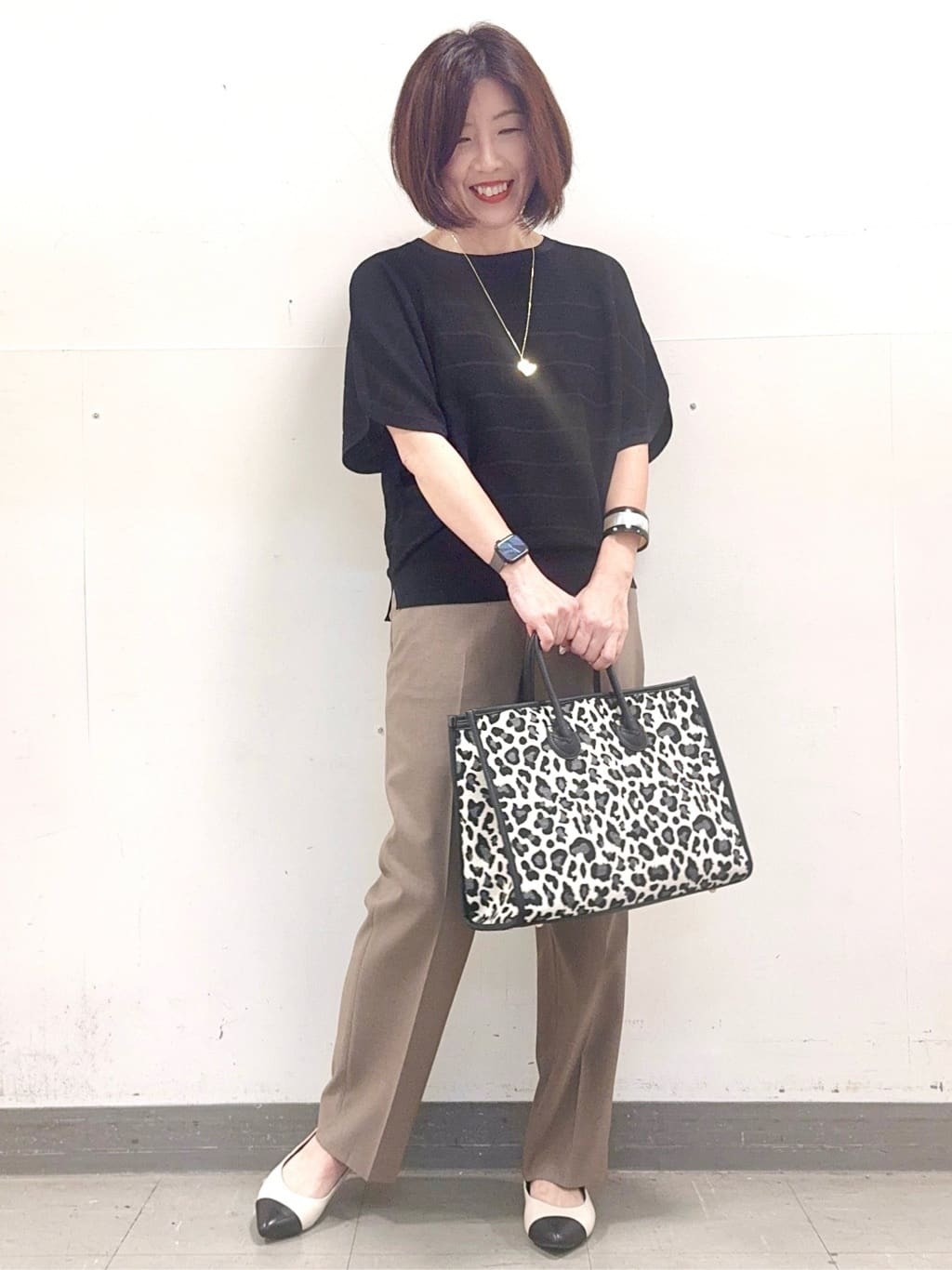 kaeさんの「Reflect｜◆ドライタッチプルオーバーニット」を使ったコーディネート