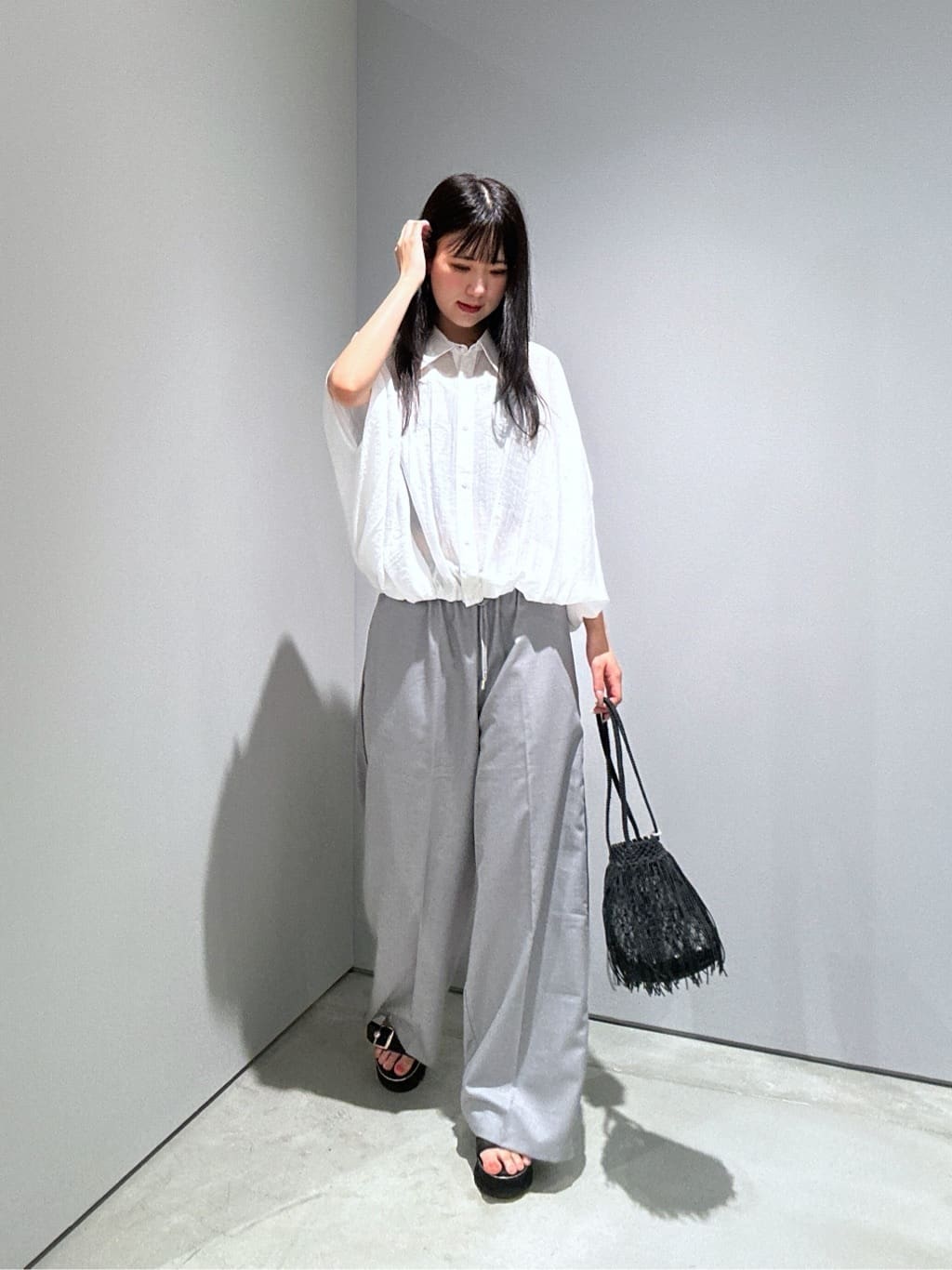 Renoさんの「INDIVI｜バルーンフォルムブラウス」を使ったコーディネート