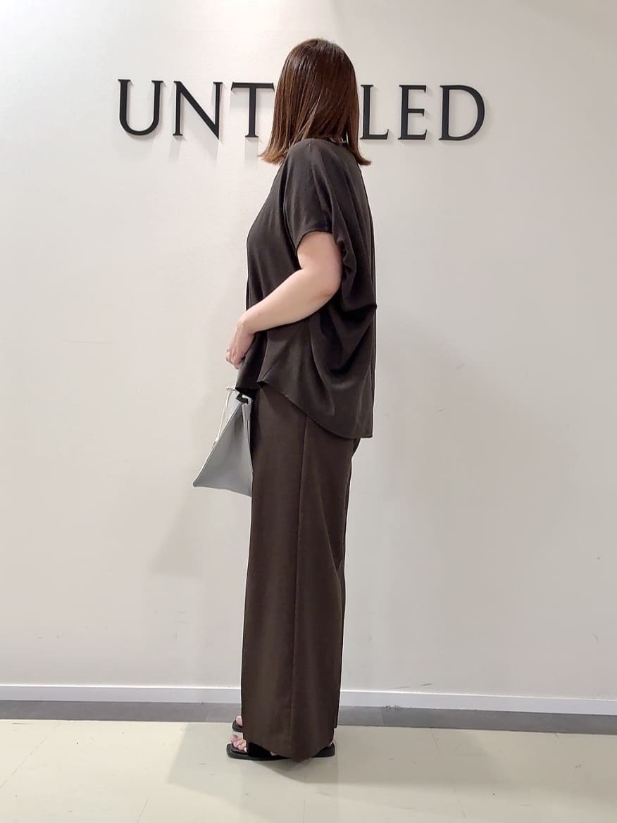YUIさんの「UNTITLED｜【手洗い可】マルチストライプニットバッグ」を使ったコーディネート