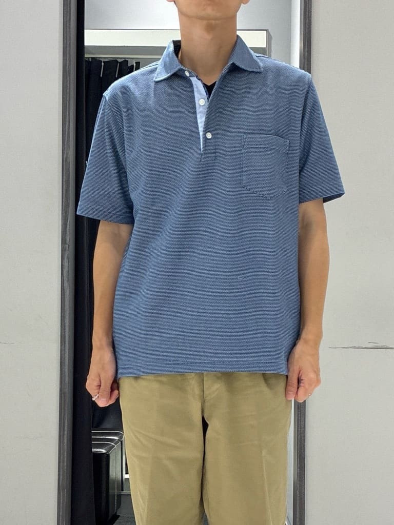 わいずみさんの「TAKEO KIKUCHI｜【抗菌防臭／9色5サイズ展開】ハニカムメランジ ポロシャツ」を使ったコーディネート