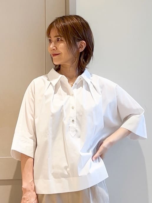 yamakoさんの「grove｜【冷感】サマーハイパーストレッチテーパードパンツ」を使ったコーディネート