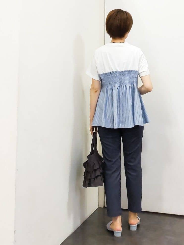 やまちゃんさんの「grove｜贅沢フレアーが高見え ドッキングビスチェT」を使ったコーディネート