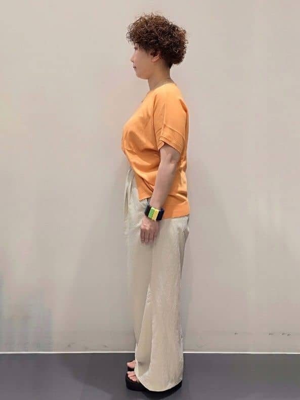 ゆきをさんの「OPAQUE.CLIP｜《6色展開／S-LLサイズ》ドルマンスリーブニット【UV／接触冷感／洗濯機洗い可／抗ピル】」を使ったコーディネート