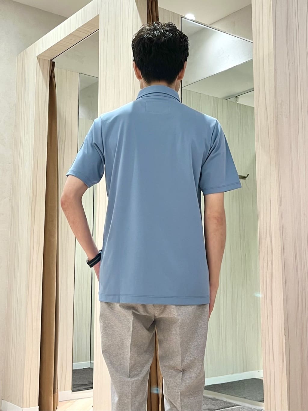 URAさんの「TAKEO KIKUCHI｜【抗菌防臭】COOL DOTS（R）ドビープリント パンツ」を使ったコーディネート