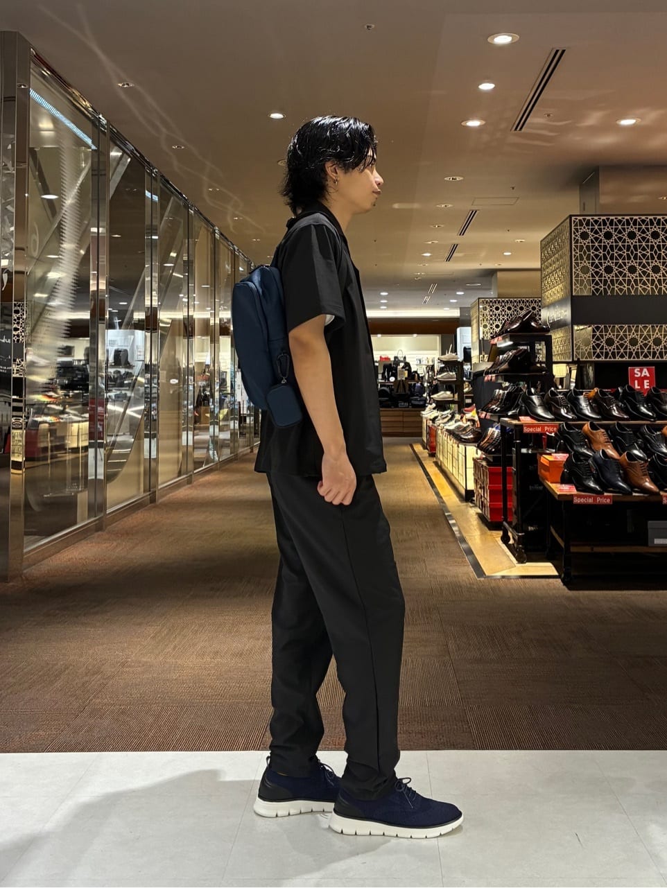 Renさんの「TAKEO KIKUCHI｜【COOL CITY WEAR】エアートール オープンカラーシャツ /接触冷感・通気性」を使ったコーディネート