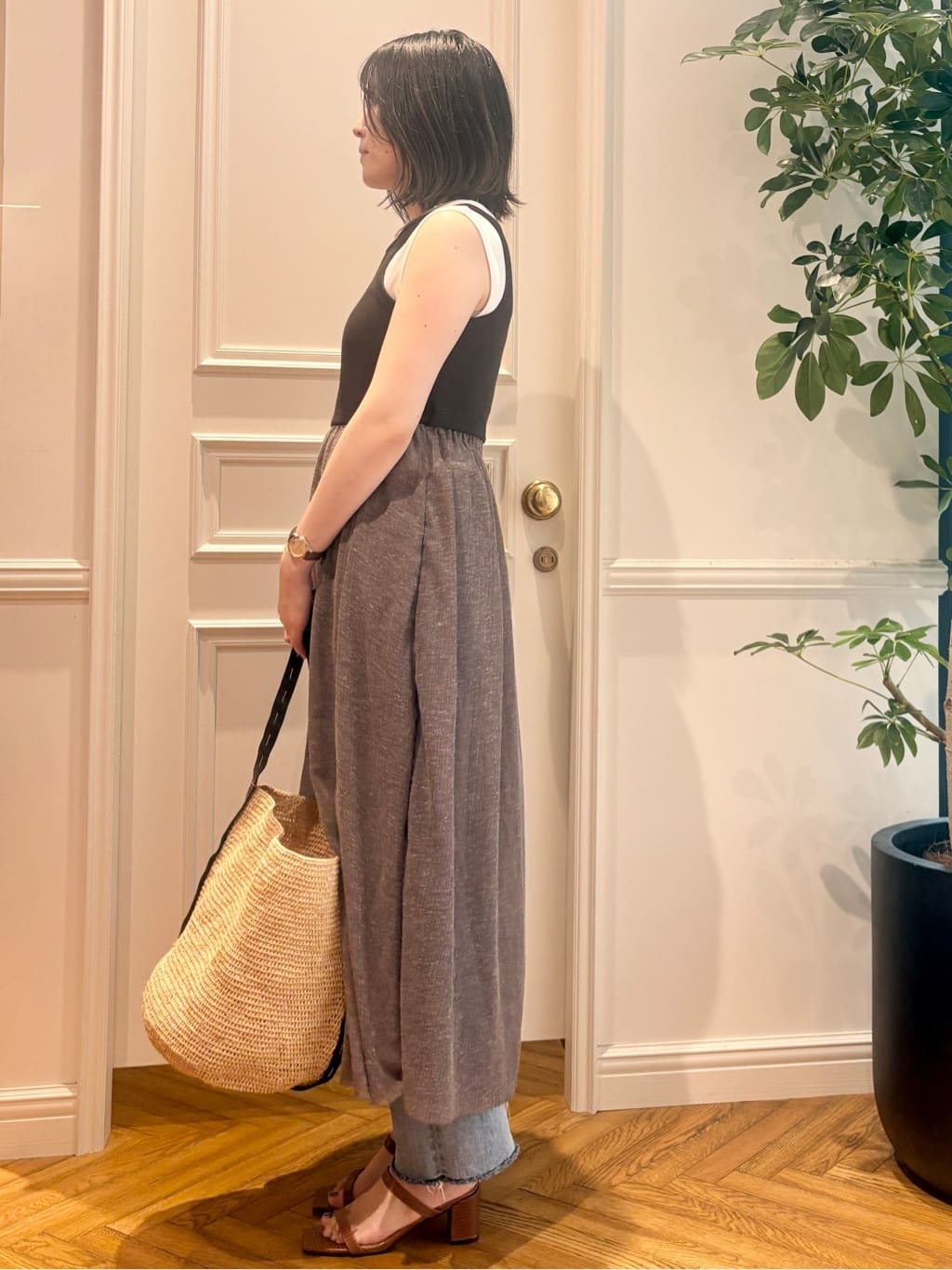 nakaoさんの「DRESSTERIOR｜Carouselambra（ケラウズランブラ）【別注】BOAT TANK TOP DRESS」を使ったコーディネート