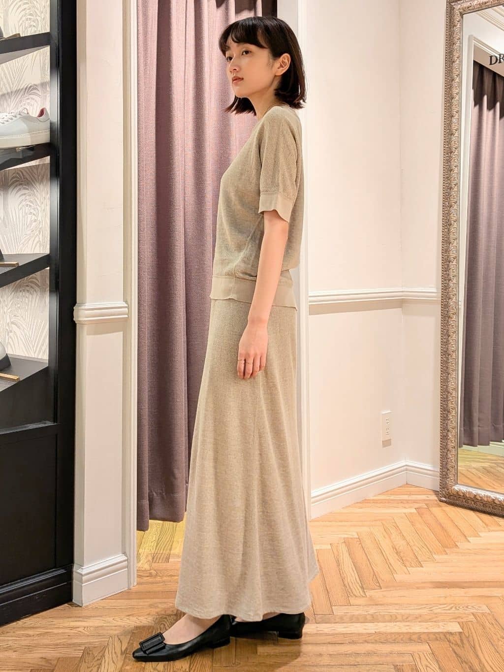 saoriさんの「DRESSTERIOR｜◆シュリンクレザーマルチポーチ」を使ったコーディネート