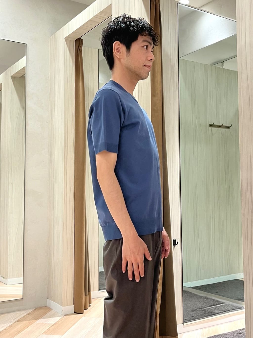 URAさんの「TAKEO KIKUCHI｜【COOL CITY WEAR】アーバンクール ジャケット /接触冷感・吸水速乾」を使ったコーディネート