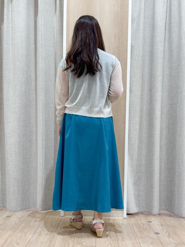 sachiさんの「grove｜【雑誌掲載】洗えるシアーカーディガン」を使ったコーディネート