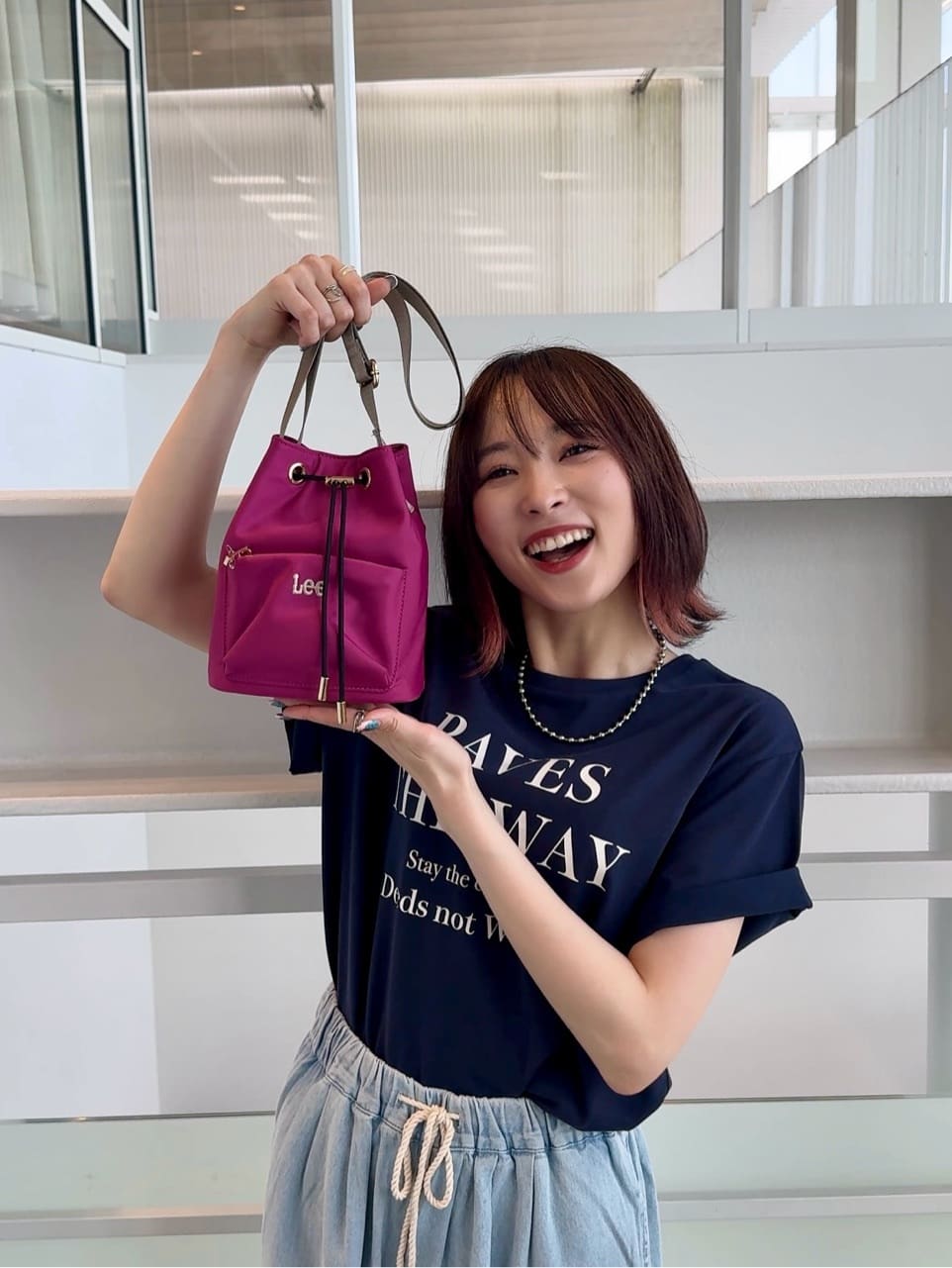 𝐜𝐡𝐢𝐤𝐚さんの「SHOO･LA･RUE｜【S-LL/ひんやり/UV】選べる6柄でそれぞれ欲しくなる プリントTシャツ」を使ったコーディネート