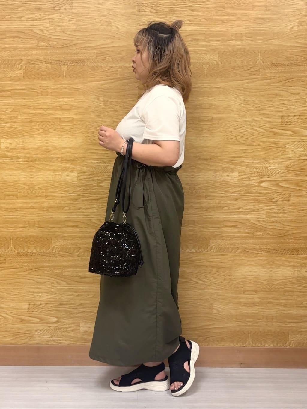 ぁむさんの「SHOO･LA･RUE｜【S-LL】シルエットが変えられる ドッキングワンピース」を使ったコーディネート