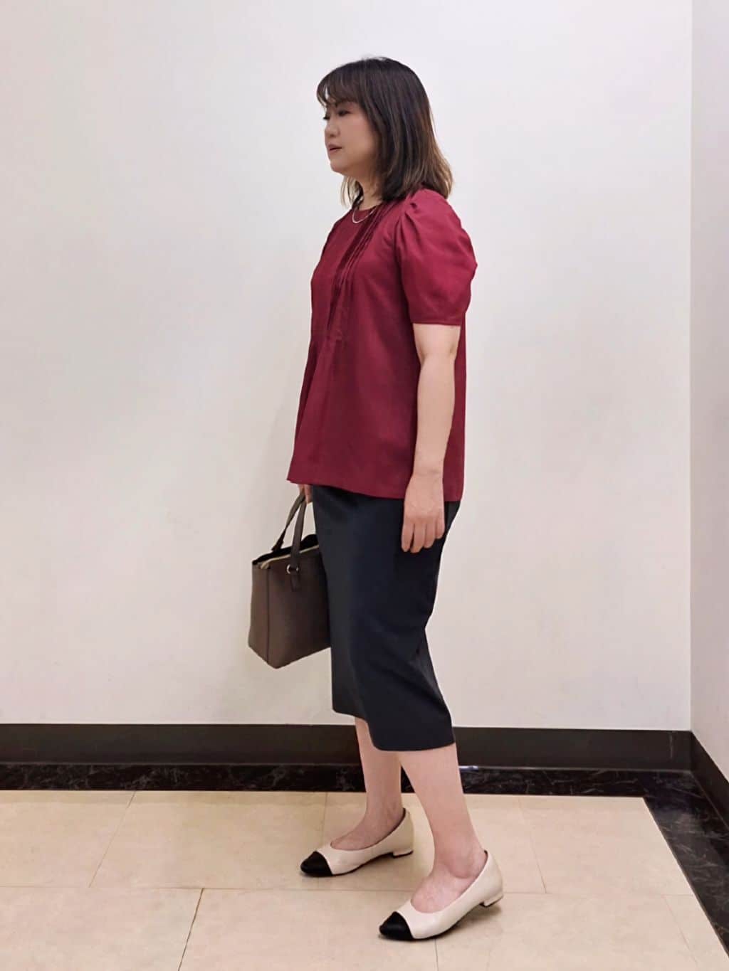 S.xuliさんの「Reflect｜【すっきり見え！長め丈】ピンタックデザインチュニックブラウス」を使ったコーディネート