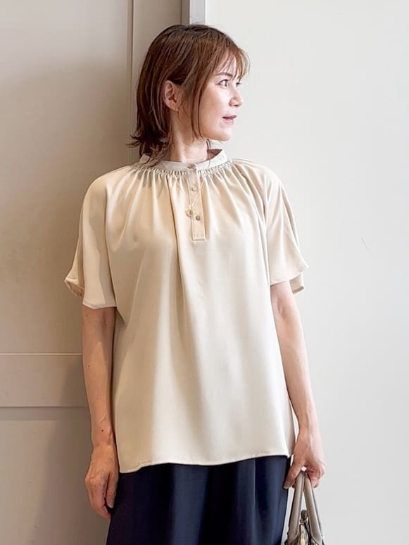 yamakoさんの「grove｜ロープベルトで差がつく 洗練リラックスパンツ」を使ったコーディネート