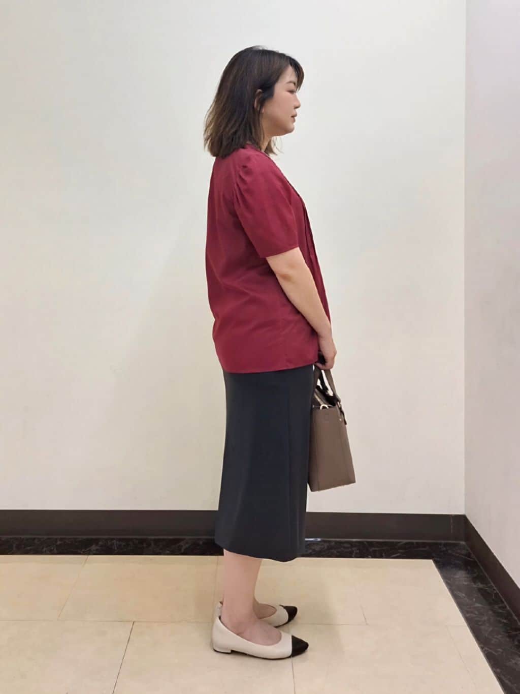 S.xuliさんの「Reflect｜【すっきり見え！長め丈】ピンタックデザインチュニックブラウス」を使ったコーディネート