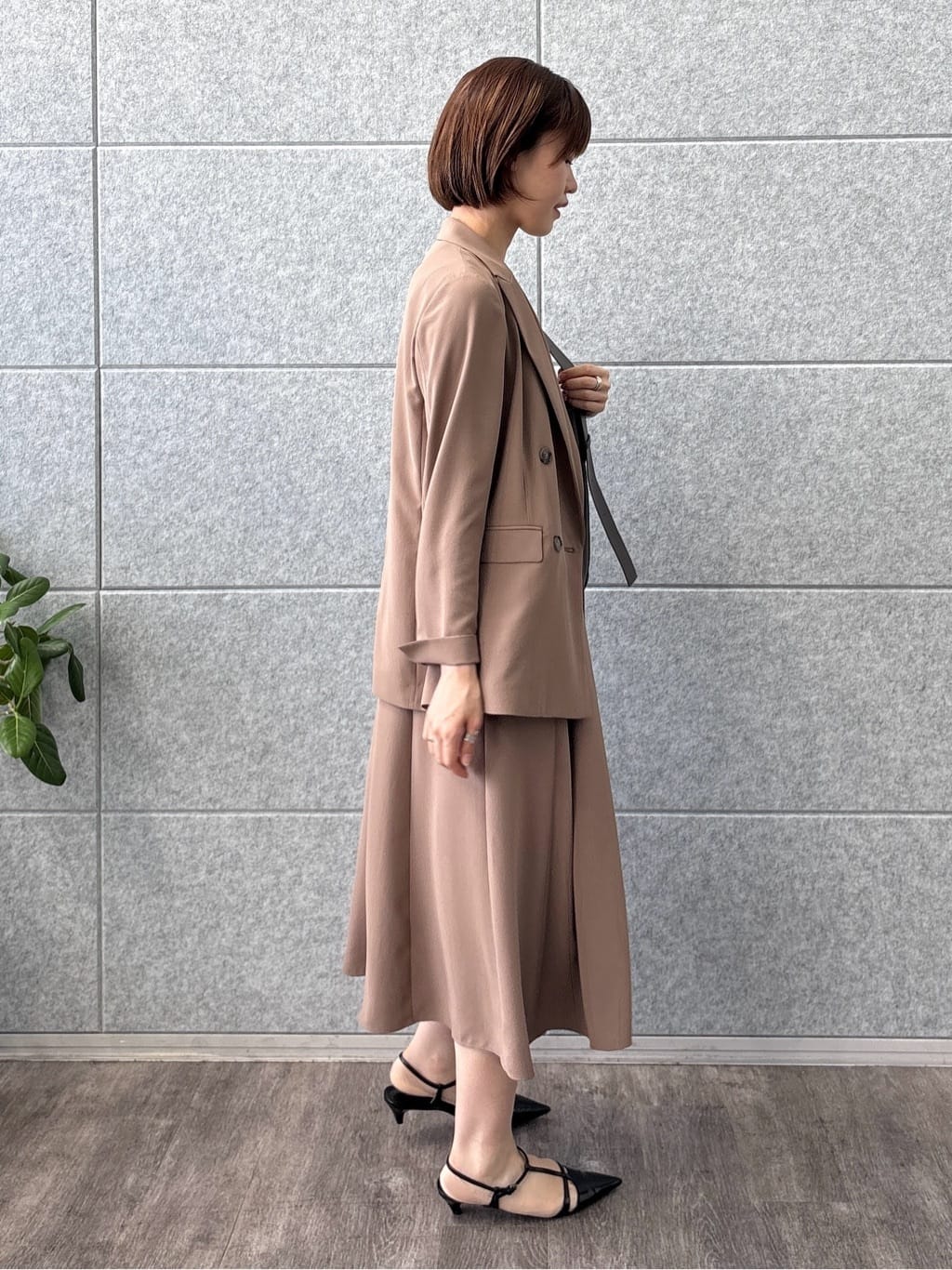 kanaeさんの「INDIVI｜【軽く羽織れる！】ダブルジャケット」を使ったコーディネート