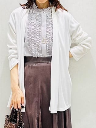 Miwaさんの「UNTITLED｜◆【接触冷感/UV機能/遮熱】ジャージカーディガン」を使ったコーディネート