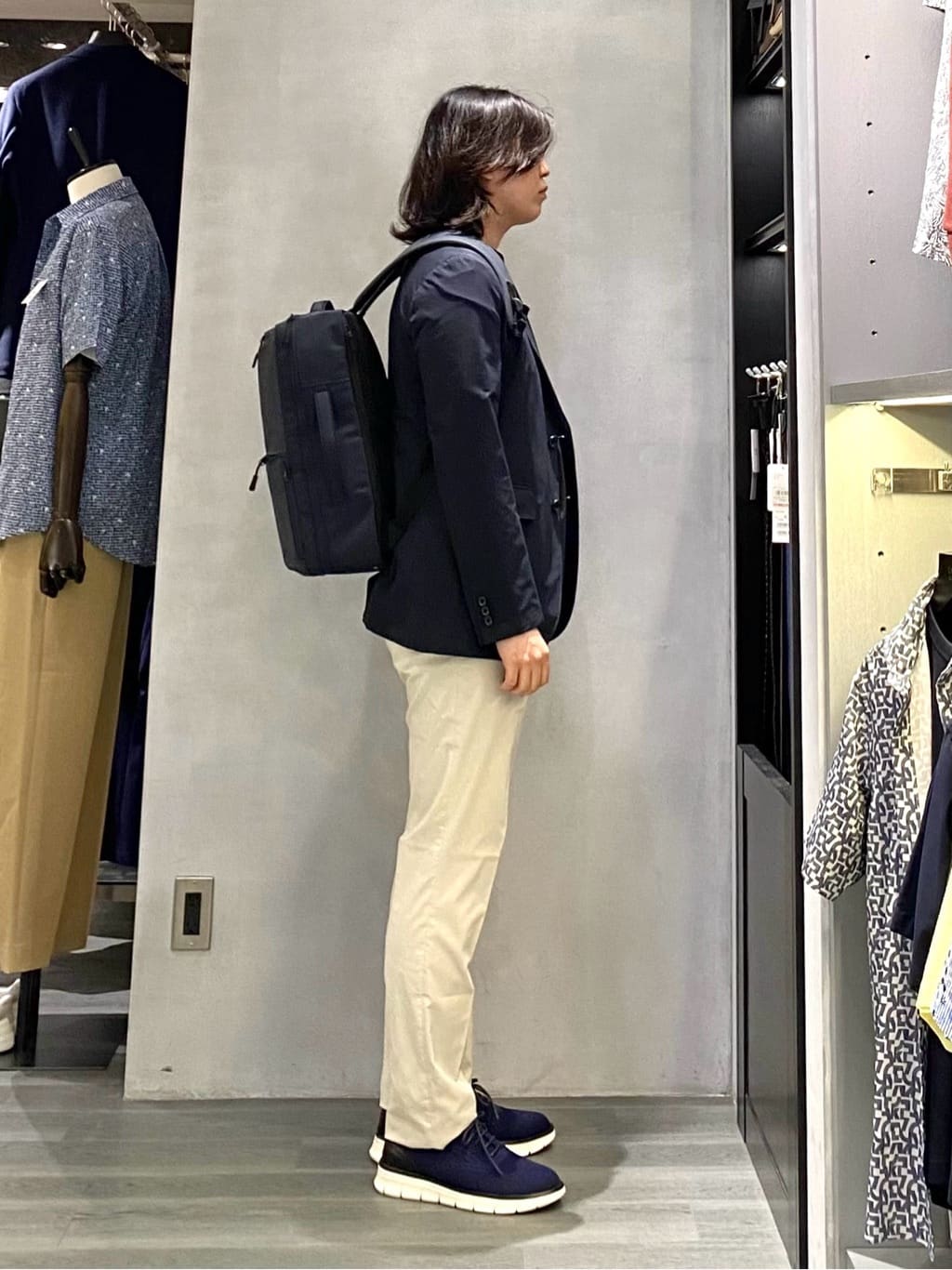nishiさんの「TAKEO KIKUCHI｜【抗菌防臭／5サイズ展開】ハイゲージポンチ Tシャツ」を使ったコーディネート