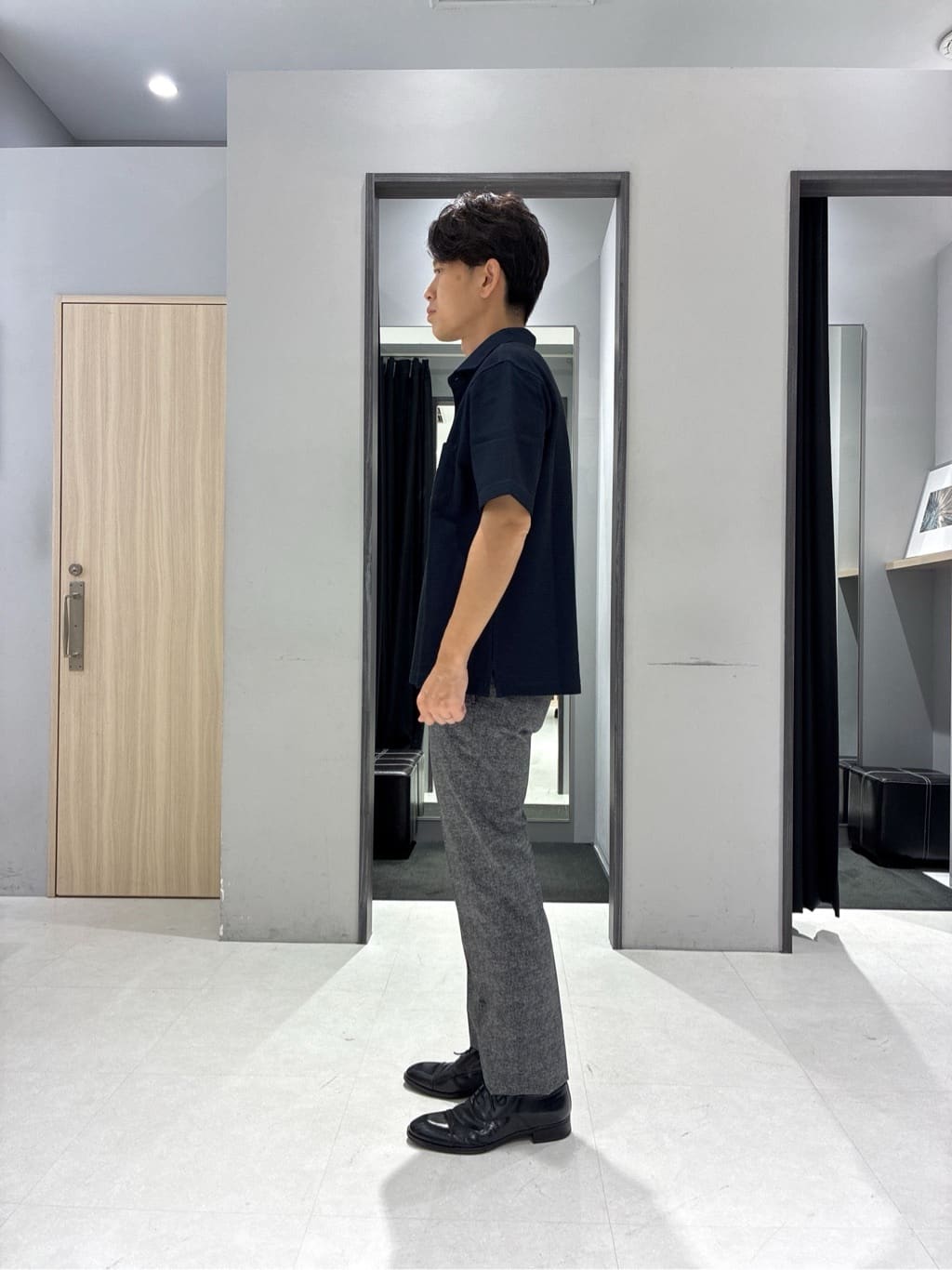 わいずみさんの「TAKEO KIKUCHI｜【抗菌防臭／9色5サイズ展開】ハニカムメランジ ポロシャツ」を使ったコーディネート