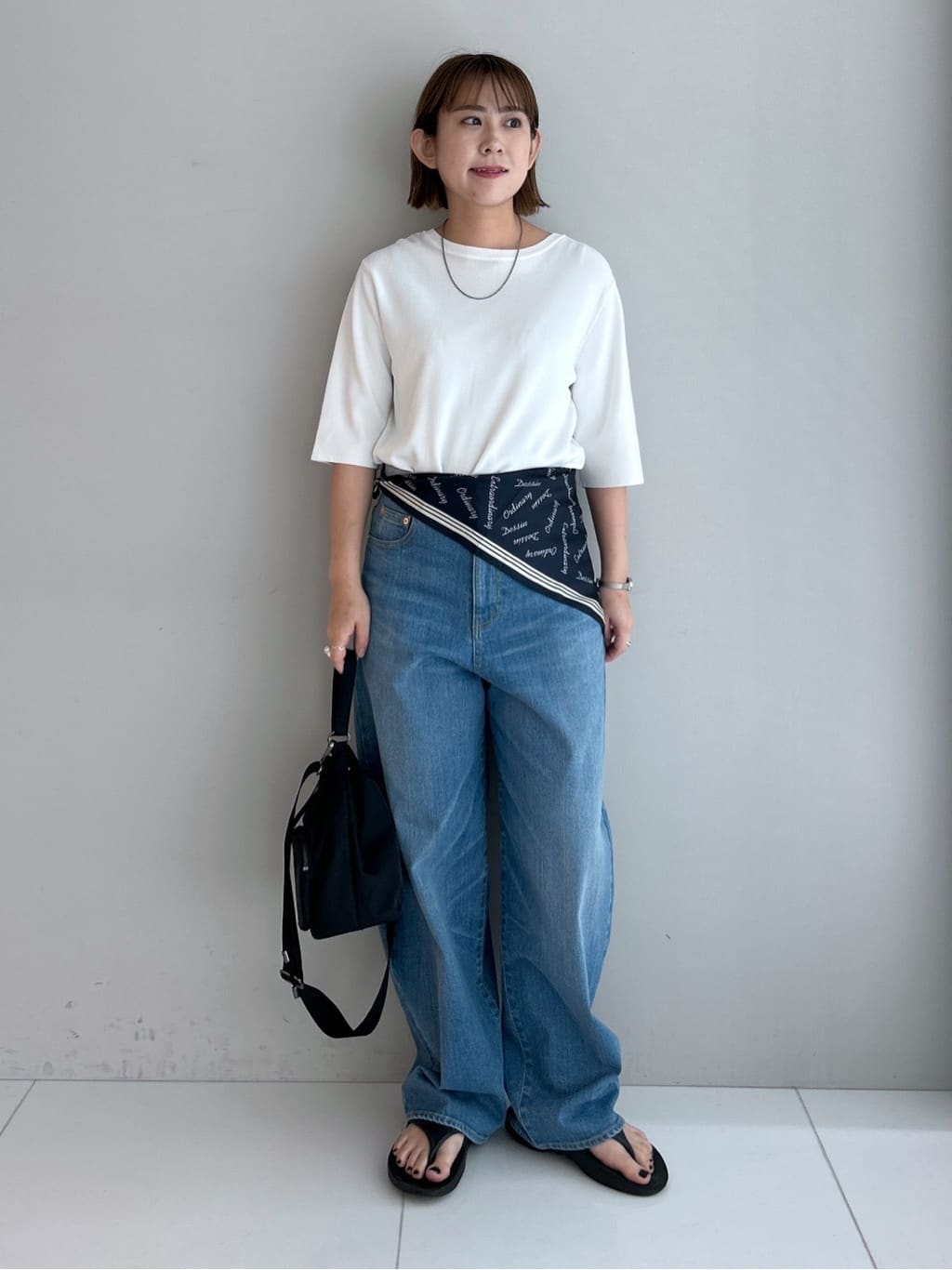 Hirokaさんの「Dessin｜【UVカット/洗える】2WAY五分袖カーディガン」を使ったコーディネート