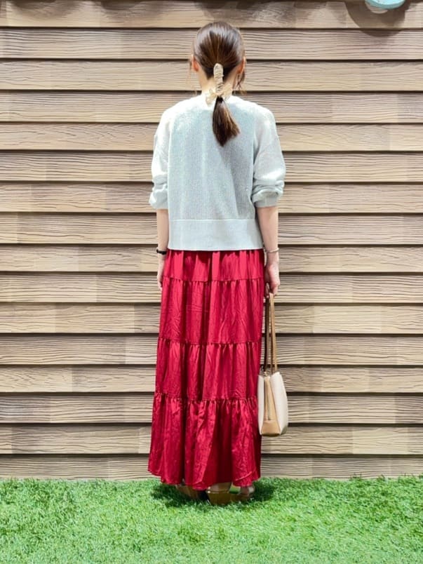 himiさんの「SHOO･LA･RUE｜キラッと光るラメとスパンコールが印象的 メッシュカーディガン」を使ったコーディネート
