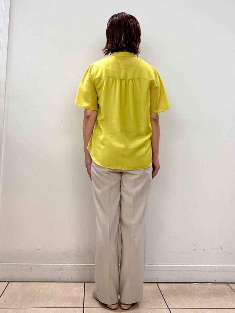 ksmさんの「Reflect｜【選べる5色◎／マシンウォッシュ可】シャーリングデザインブラウス」を使ったコーディネート