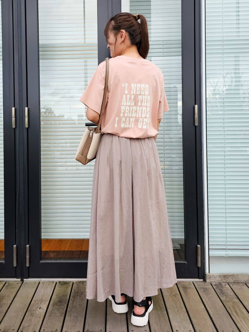 ゆゆさんの「SHOO･LA･RUE｜【PEANUTS】ひんやりTシャツ」を使ったコーディネート