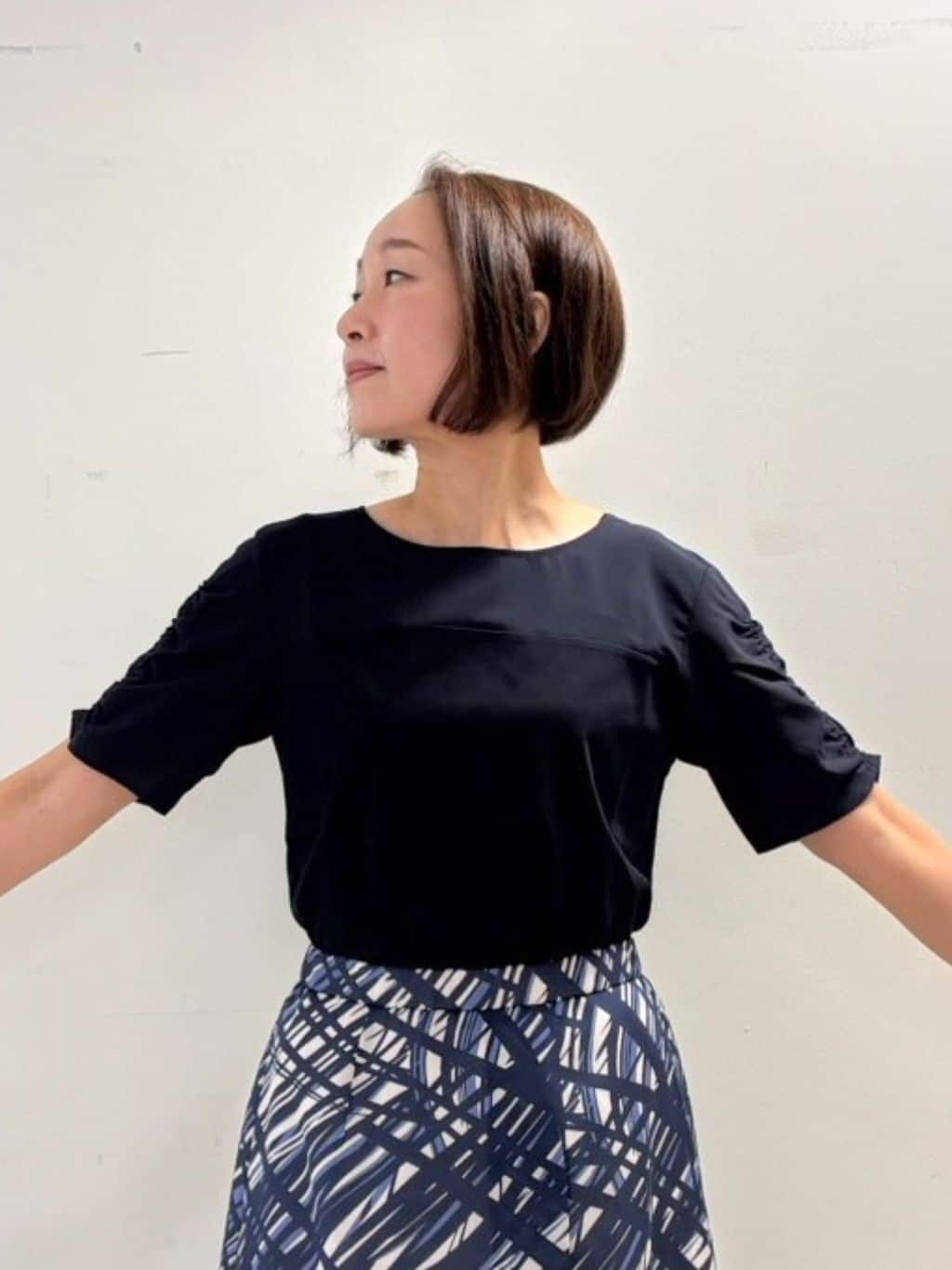 keikoさんの「COUP DE CHANCE｜【手洗い可／日本製】チェック柄のスカート」を使ったコーディネート