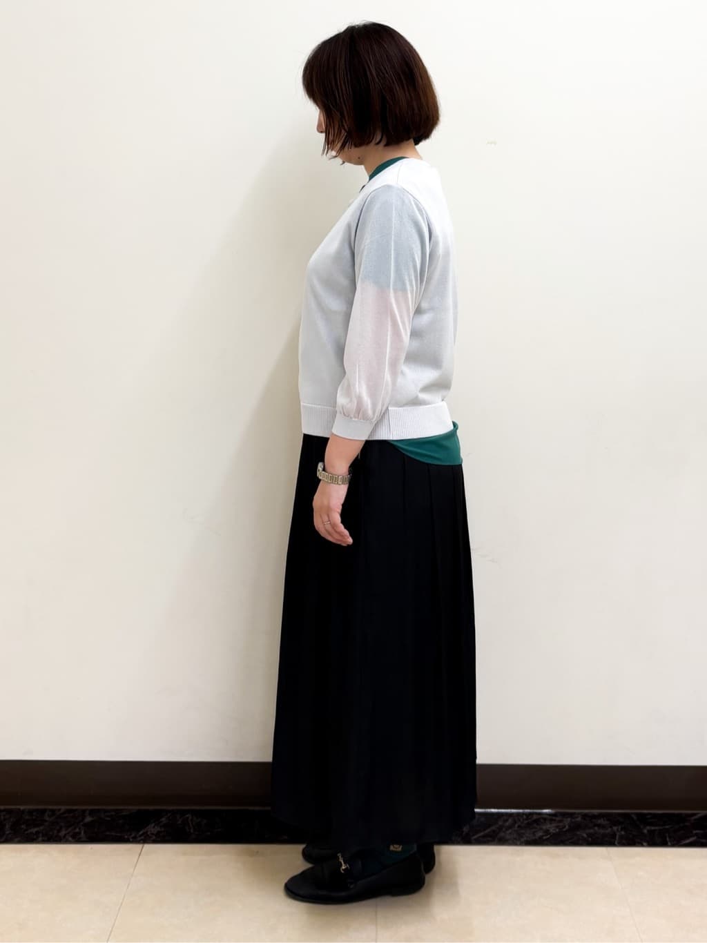 ミヨさんの「Reflect｜【ウエストゴム仕様／長く着られる◎】スカーチョパンツ」を使ったコーディネート