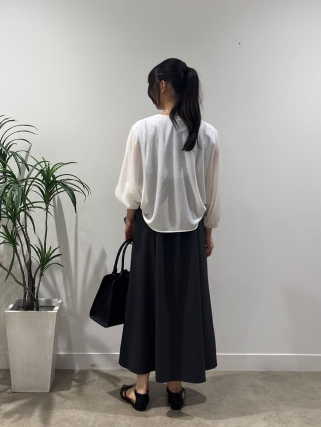 ibukiさんの「INDIVI｜【UVケア】エアリージョーゼット キャミワンピース」を使ったコーディネート