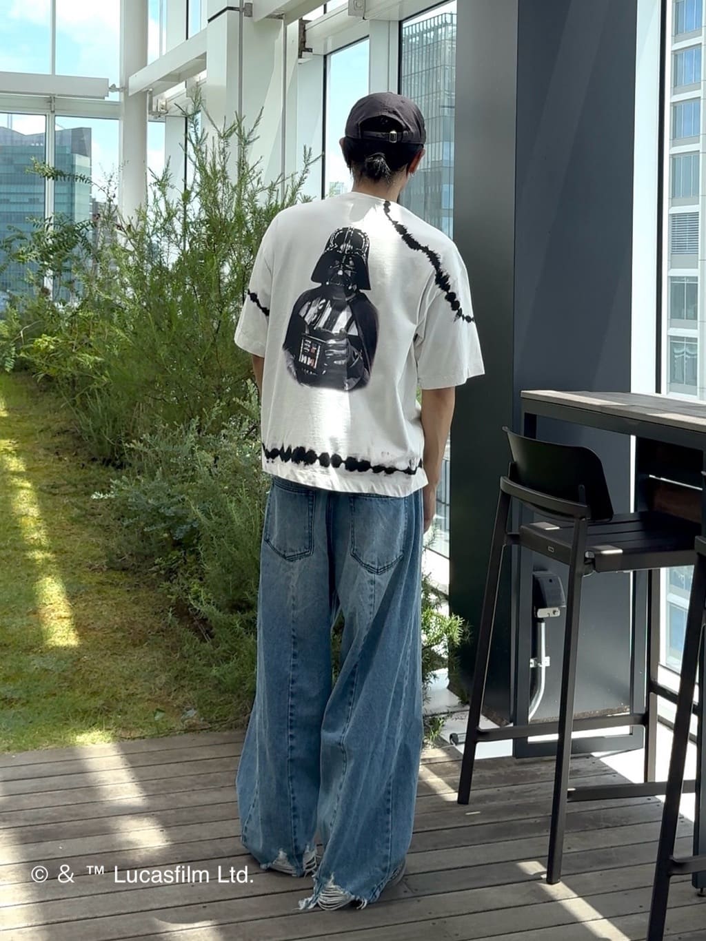 simさんの「tk.TAKEO KIKUCHI｜【STAR WARS】Capsule Collection タイダイTシャツ」を使ったコーディネート