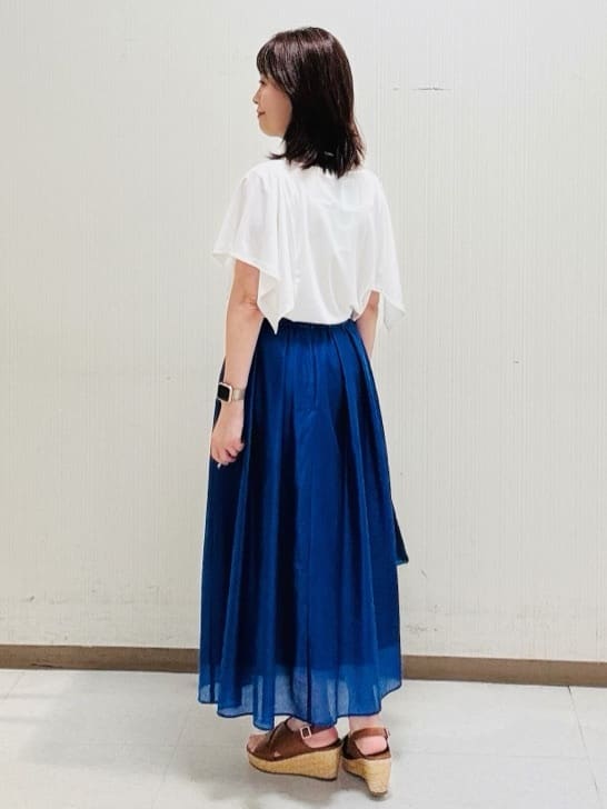 makiさんの「UNTITLED｜【きれいめ／接触冷感／日本製】ハンカチスリーブプルオーバー」を使ったコーディネート
