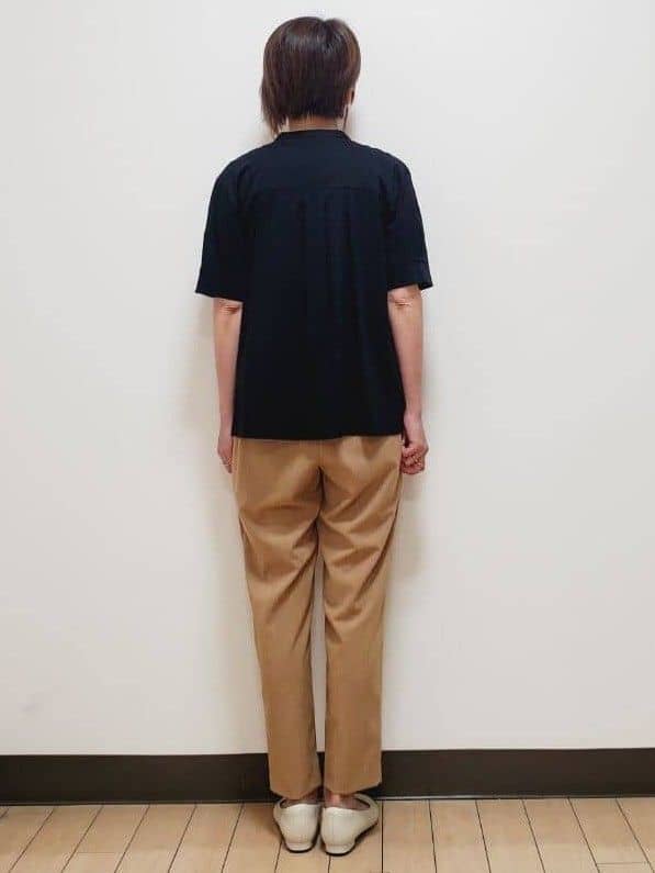 yuuさんの「Reflect｜【すっきり見え！長め丈／マシンウォッシュ可】スキッパーネックジャージトップス」を使ったコーディネート