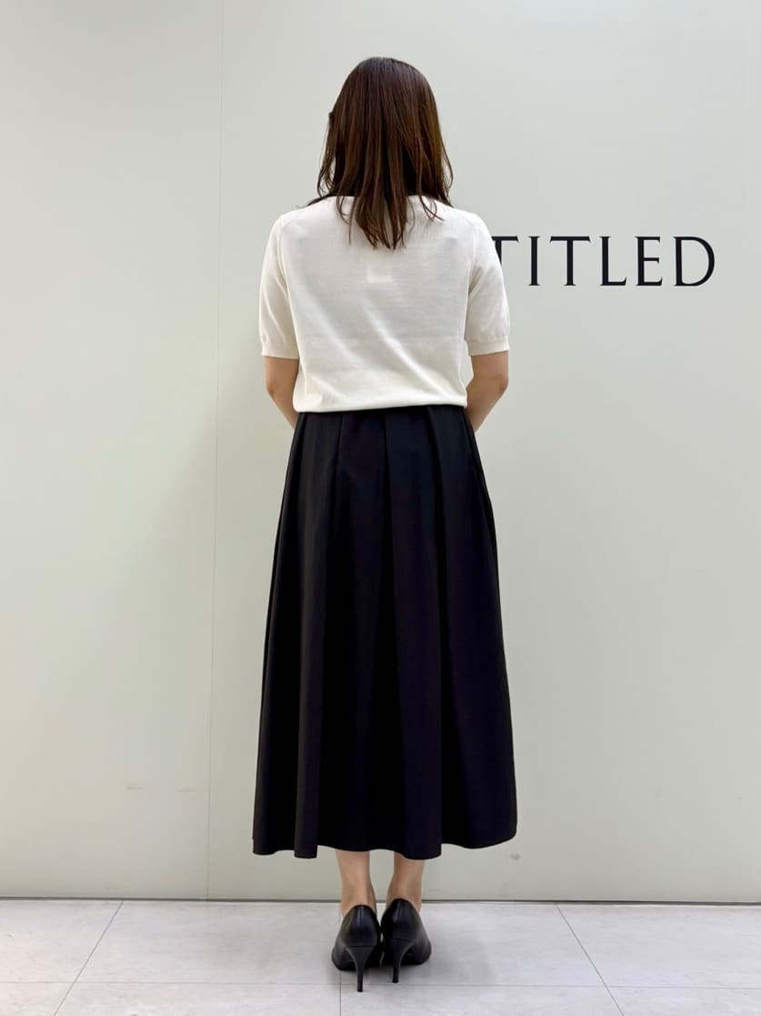 Sakaiさんの「UNTITLED｜【トレンド/きれいめ】5分袖ポロニット」を使ったコーディネート
