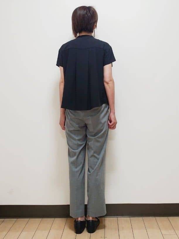 yuuさんの「Reflect｜【インナーに◎／すっきり見え！長め丈】タックデティールブラウス」を使ったコーディネート
