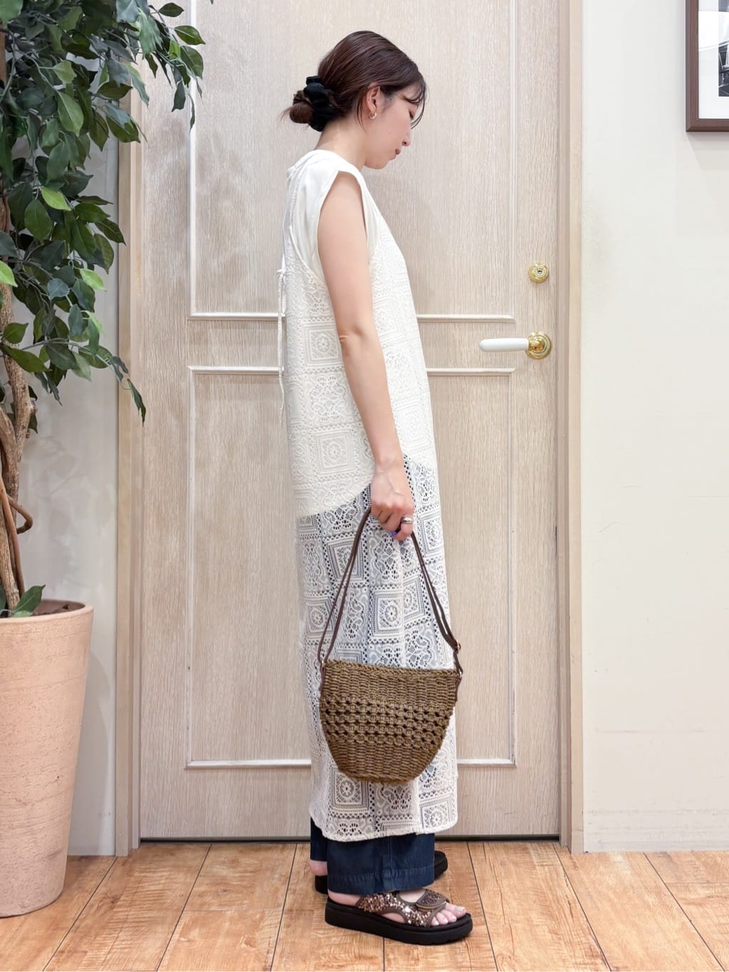なみさんの「SHOO･LA･RUE｜【S-LL】レースキャミワンピース」を使ったコーディネート