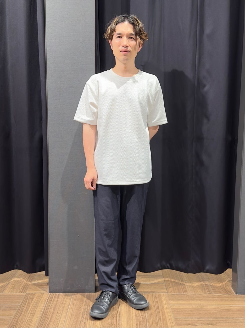 tomoyaさんの「THE SHOP TK｜シャリルジャージ ジャケット　洗濯機OK/吸水速乾/イージーケア/セットアップ可」を使ったコーディネート