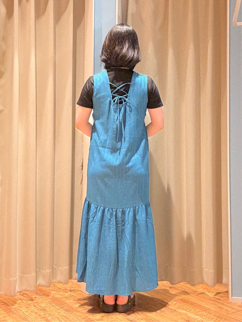Haruさんの「SHOO･LA･RUE｜【S-LL】大人のラメ感 テレコ半袖トップス」を使ったコーディネート
