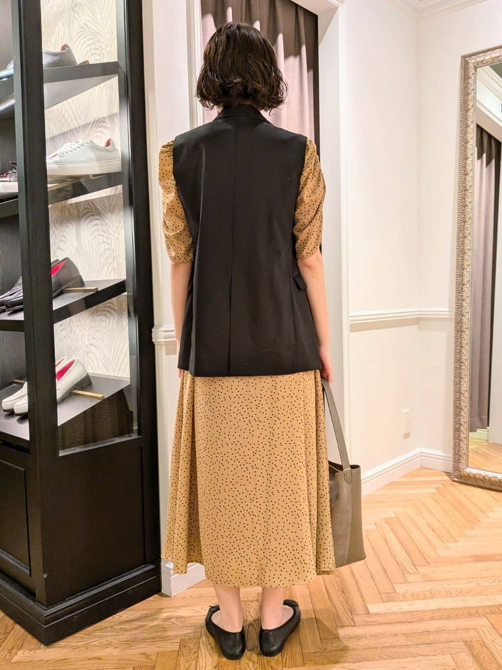 saoriさんの「DRESSTERIOR｜◆ソフトレザーバレエシューズ」を使ったコーディネート
